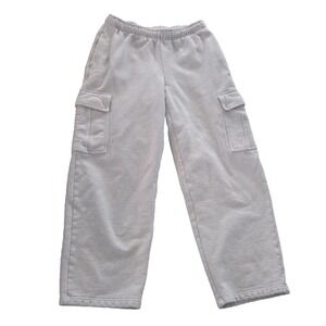 Aritzia TNA Cozy Sweatfleece Mega Cargo Sweatpants Womens Medium Wide Leg Lounge